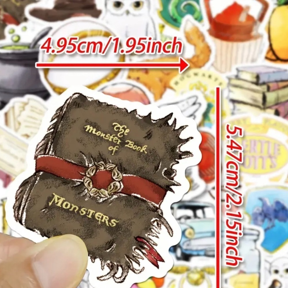 5 pack of Harry Potter stickers WATERPROOF, Help me get to 15 Sales​​​​ - Picture 2 of 4